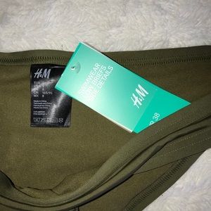 H&M olive green swim bottoms